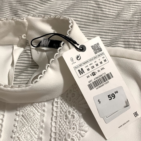 Zara White Blouse - Picture 2 of 4
